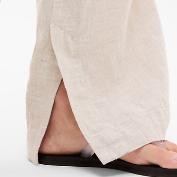 Athleta Retreat Linen High Rise Wide Leg Pants - Picture 3 of 13